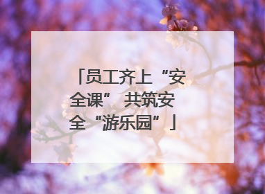 员工齐上“安全课” 共筑安全“游乐园”