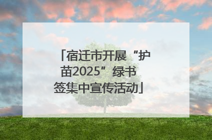 宿迁市开展“护苗2025”绿书签集中宣传活动