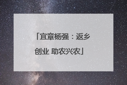 宜章杨强：返乡创业 助农兴农