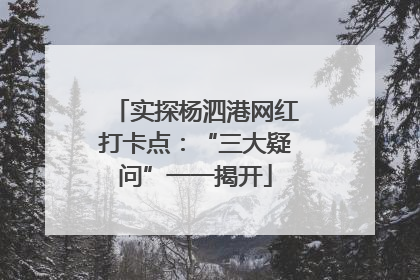实探杨泗港网红打卡点：“三大疑问”一一揭开