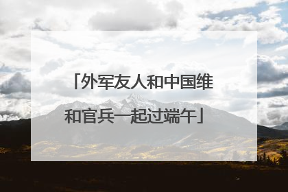 外军友人和中国维和官兵一起过端午