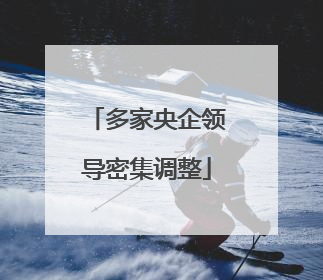 多家央企领导密集调整