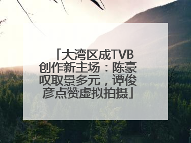 大湾区成TVB创作新主场：陈豪叹取景多元，谭俊彦点赞虚拟拍摄