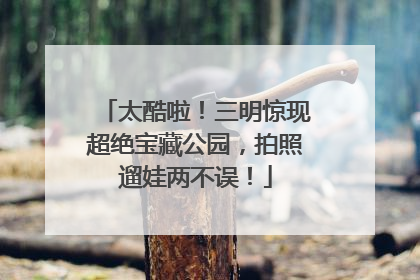 太酷啦！三明惊现超绝宝藏公园，拍照遛娃两不误！