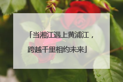 当湘江遇上黄浦江，跨越千里相约未来