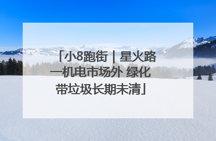 小8跑街｜星火路一机电市场外 绿化带垃圾长期未清
