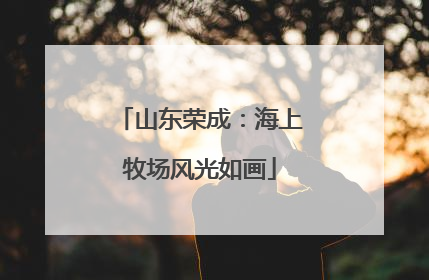 山东荣成：海上牧场风光如画