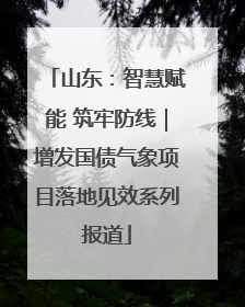 山东：智慧赋能 筑牢防线｜增发国债气象项目落地见效系列报道