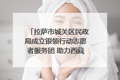 拉萨市城关区民政局成立银领行动志愿者服务团 助力西藏银发经济发展