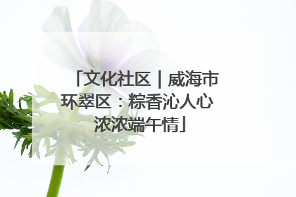 文化社区｜威海市环翠区：粽香沁人心 浓浓端午情