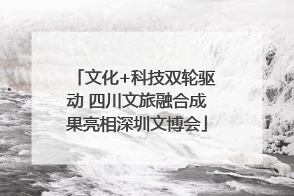 文化+科技双轮驱动 四川文旅融合成果亮相深圳文博会