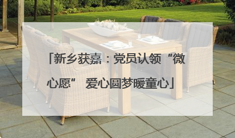 新乡获嘉：党员认领“微心愿” 爱心圆梦暖童心