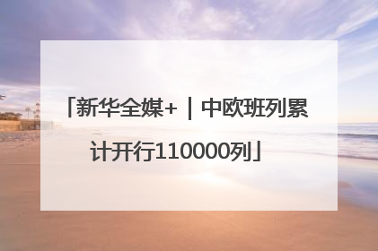新华全媒+｜中欧班列累计开行110000列