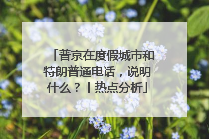 普京在度假城市和特朗普通电话，说明什么？丨热点分析