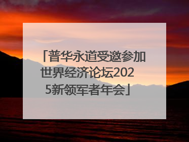 普华永道受邀参加世界经济论坛2025新领军者年会