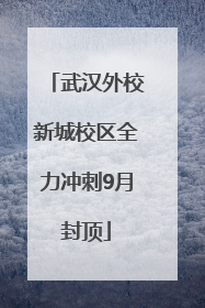 武汉外校新城校区全力冲刺9月封顶
