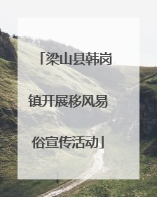 梁山县韩岗镇开展移风易俗宣传活动