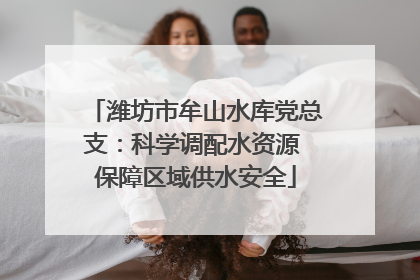 潍坊市牟山水库党总支：科学调配水资源 保障区域供水安全