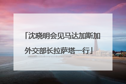 沈晓明会见马达加斯加外交部长拉萨塔一行