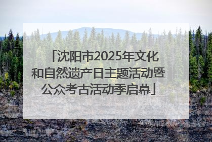 沈阳市2025年文化和自然遗产日主题活动暨公众考古活动季启幕