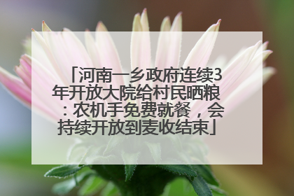 河南一乡政府连续3年开放大院给村民晒粮：农机手免费就餐，会持续开放到麦收结束