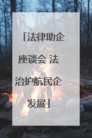 法律助企座谈会 法治护航民企发展