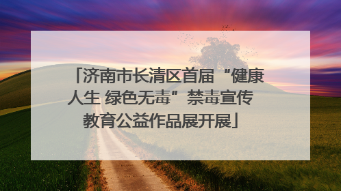 济南市长清区首届“健康人生 绿色无毒”禁毒宣传教育公益作品展开展