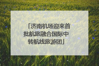 济南机场迎来首批航旅融合国际中转航线旅游团