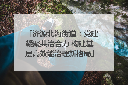 济源北海街道：党建凝聚共治合力 构建基层高效能治理新格局