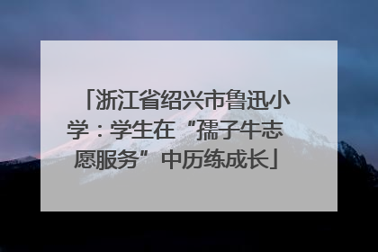 浙江省绍兴市鲁迅小学：学生在“孺子牛志愿服务”中历练成长