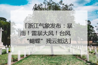 浙江气象发布：暴雨！雷暴大风！台风“蝴蝶”残云抵达