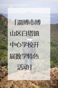 淄博市博山区白塔镇中心学校开展数学特色活动