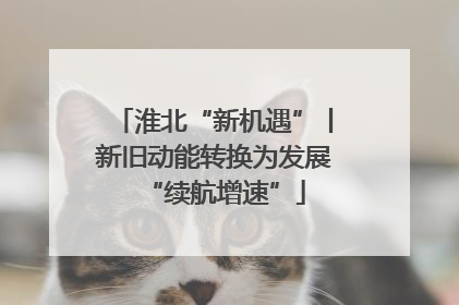 淮北“新机遇”丨新旧动能转换为发展“续航增速”