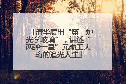 清华展出“第一炉光学玻璃”，讲述“两弹一星”元勋王大珩的追光人生