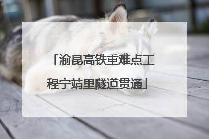 渝昆高铁重难点工程宁靖里隧道贯通