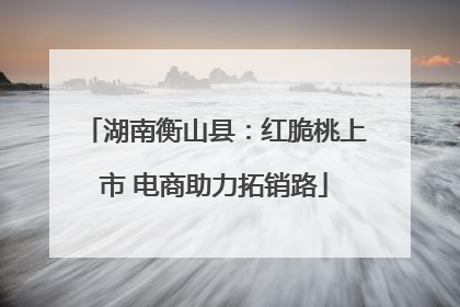 湖南衡山县：红脆桃上市 电商助力拓销路