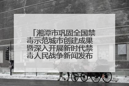 湘潭市巩固全国禁毒示范城市创建成果暨深入开展新时代禁毒人民战争新闻发布会答记者问摘录