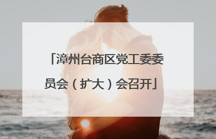 漳州台商区党工委委员会（扩大）会召开