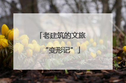 老建筑的文旅“变形记”