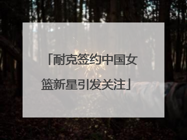 耐克签约中国女篮新星引发关注