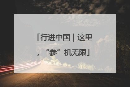 行进中国｜这里，“参”机无限