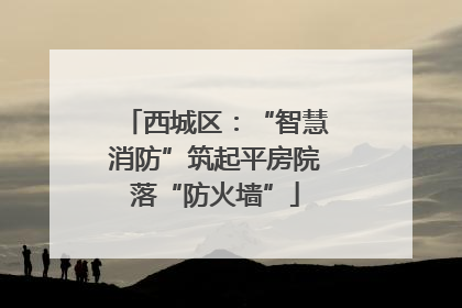 西城区：“智慧消防”筑起平房院落“防火墙”