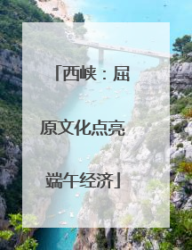 西峡：屈原文化点亮端午经济