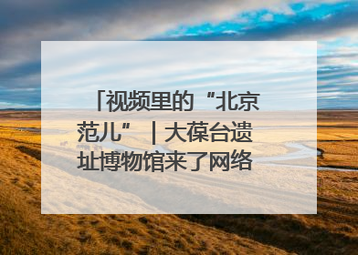 视频里的“北京范儿”｜大葆台遗址博物馆来了网络大V联盟