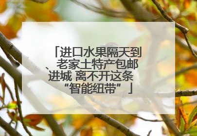 进口水果隔天到、老家土特产包邮进城 离不开这条“智能纽带”