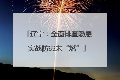 辽宁：全面排查隐患 实战防患未“燃”