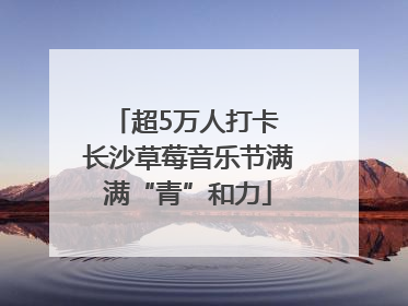 超5万人打卡 长沙草莓音乐节满满“青”和力