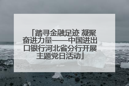 踏寻金融足迹 凝聚奋进力量——中国进出口银行河北省分行开展主题党日活动