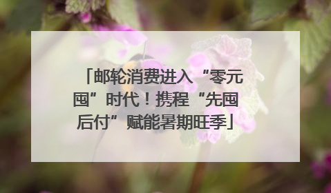 邮轮消费进入“零元囤”时代！携程“先囤后付”赋能暑期旺季
