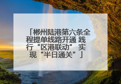 郴州陆港第六条全程提单线路开通 践行“区港联动” 实现“半日通关”